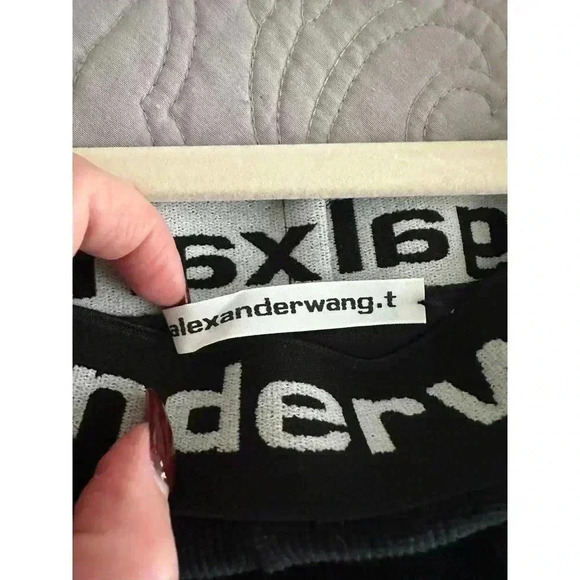 T BY ALEXANDER WANG Black stretch chenille corduroy pants - Medium - EUC - Picture 6 of 7